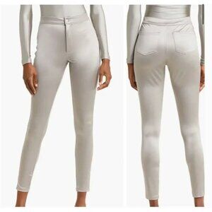 NWT Skims Disco Pants Skinny Silver S